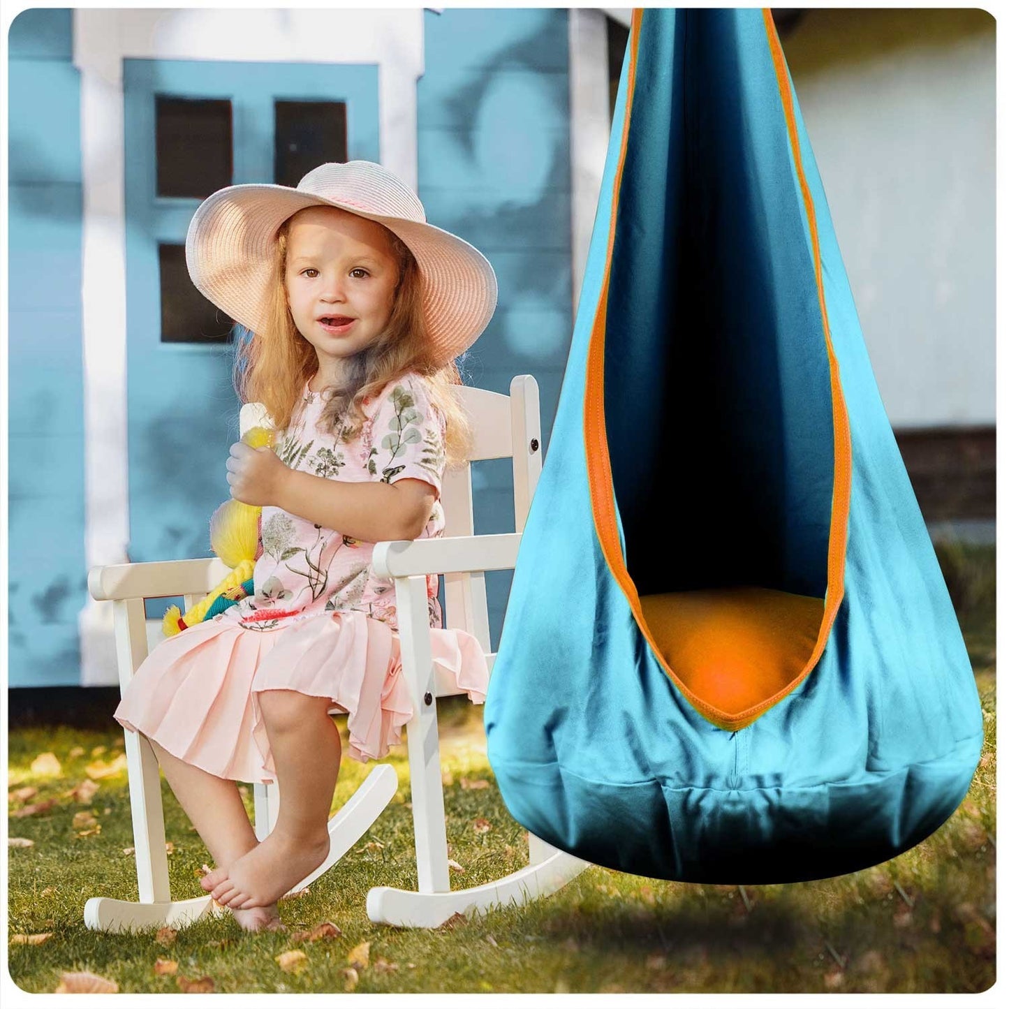 Kokon hanging chair Neo-Sport turquoise