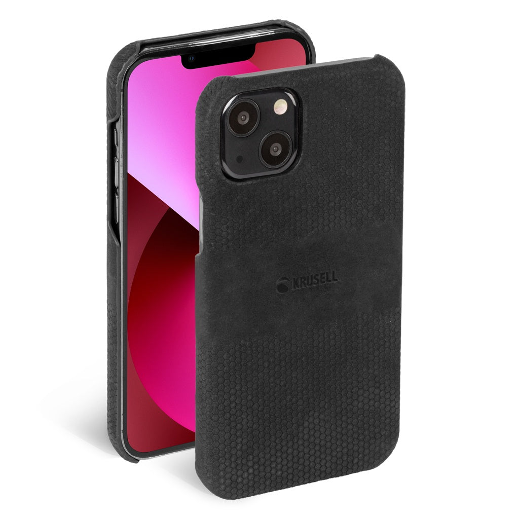Krusell Leather Cover iPhone 13 Mini - Black