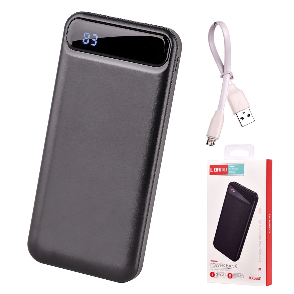 L-BRNO Power Bank 10000mAh 2USB black