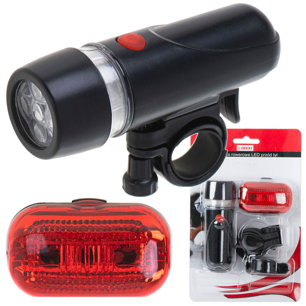 L-BRNO bicycle light LED front rear battery lamp