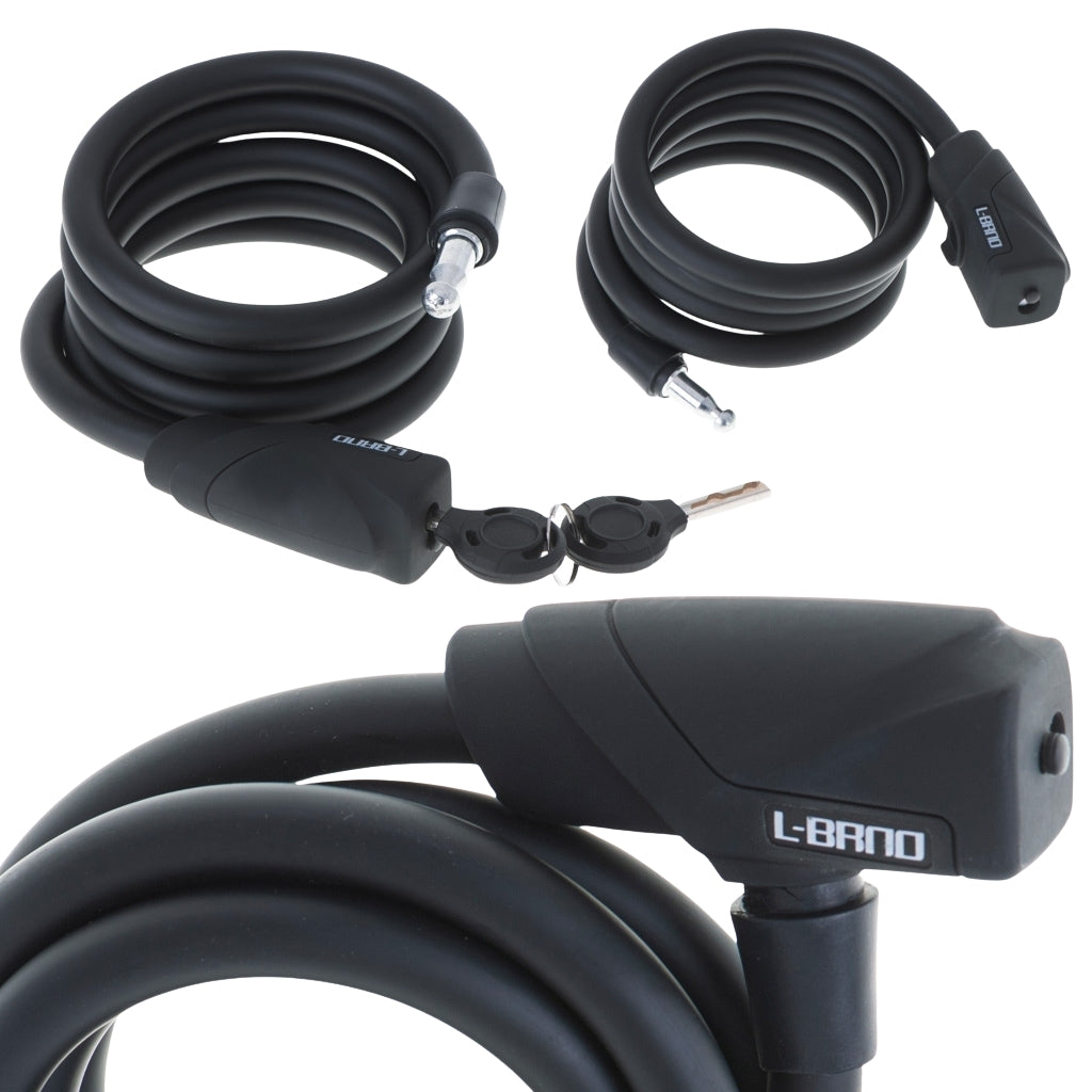 L-BRNO bicycle safety lock long helix key 150cm