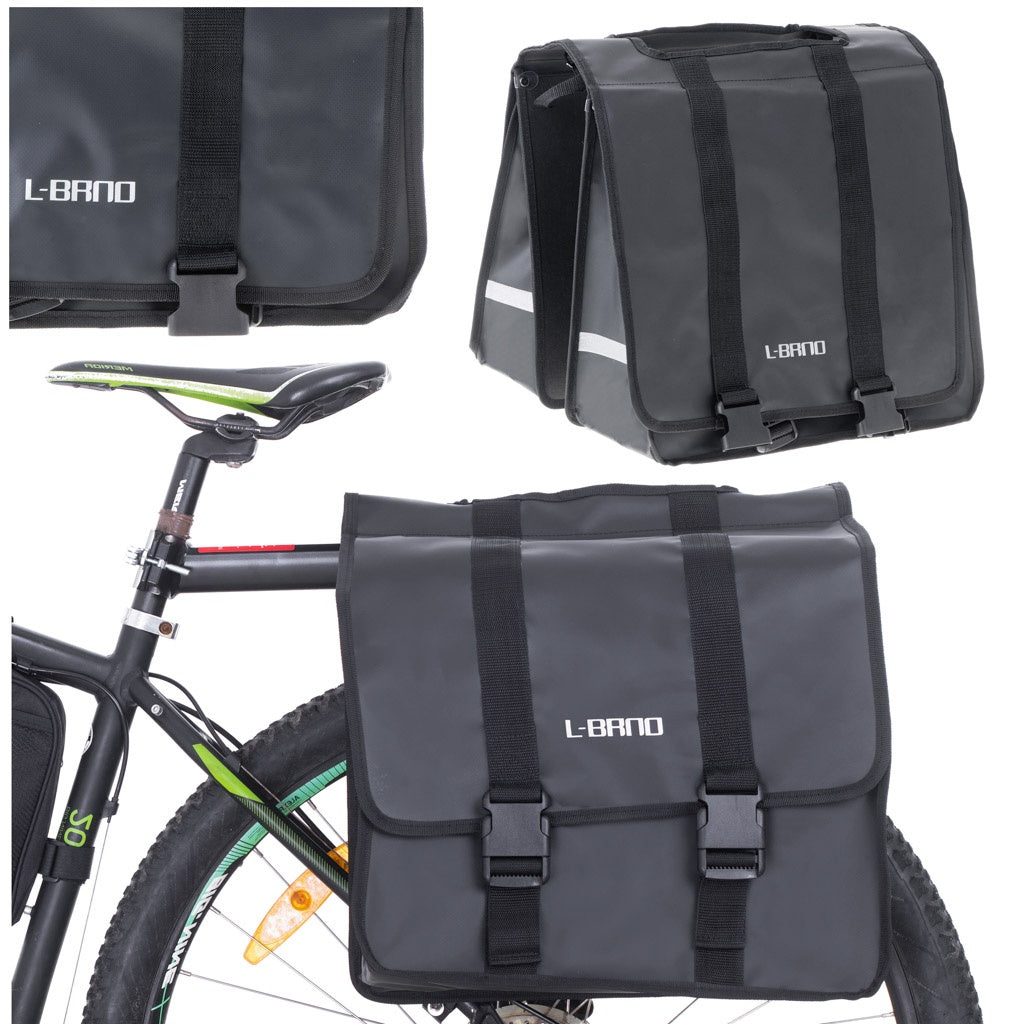 L-BRNO double side pannier bag for bicycle rack