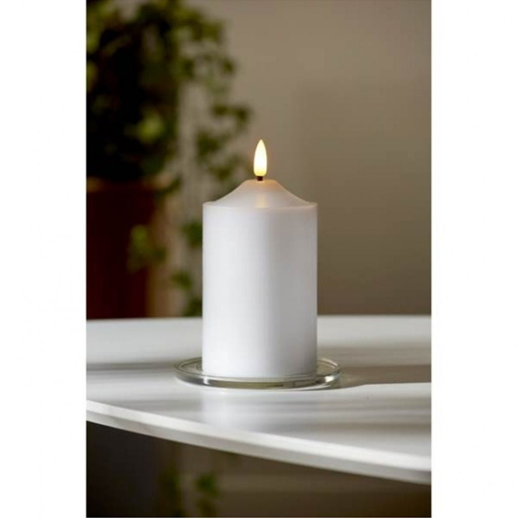 LED BLOCK LIGHT FLAME 15 cm / timer / Battery