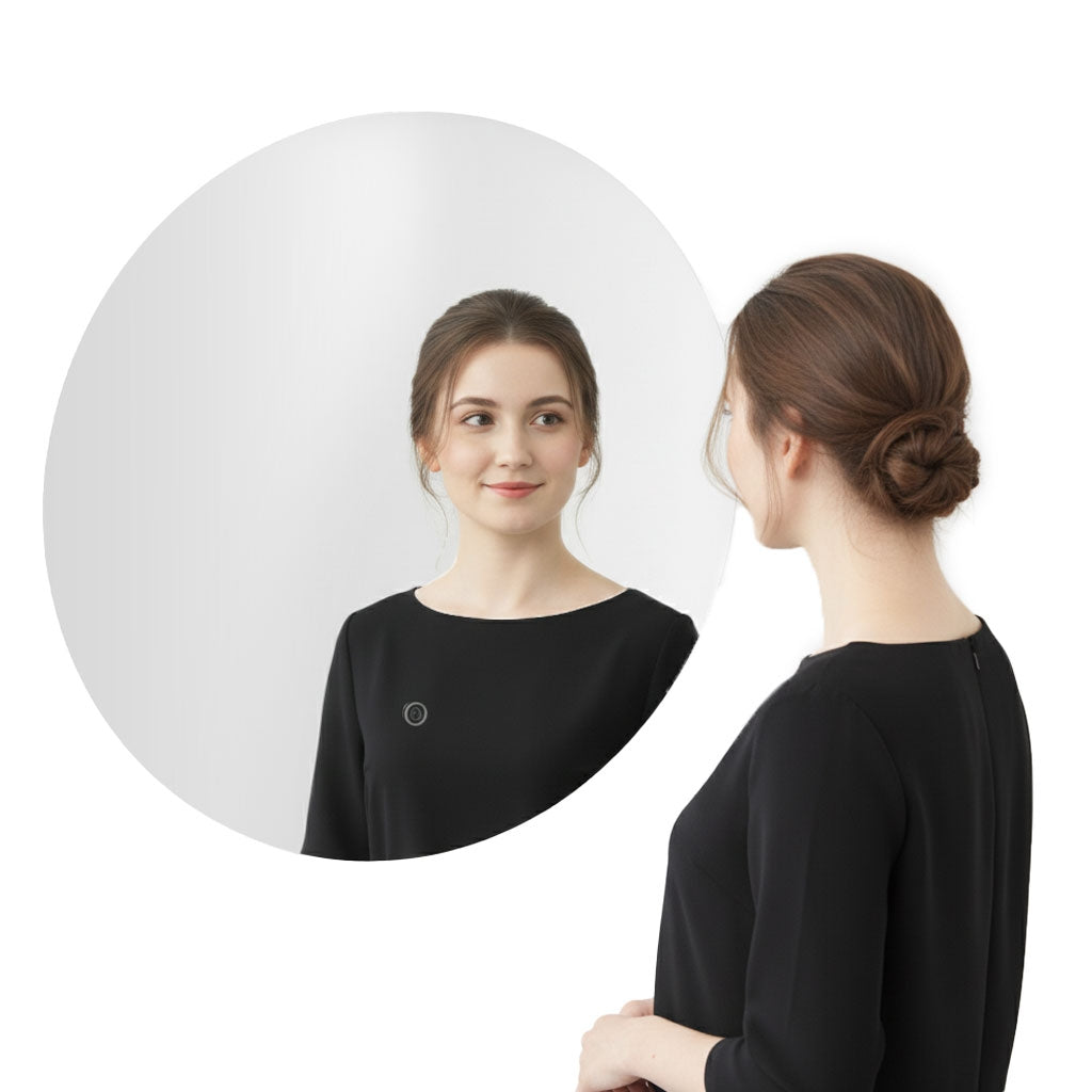 LED Bathroom Mirror, 60 cm, 3 Light Colors, Touch Switch