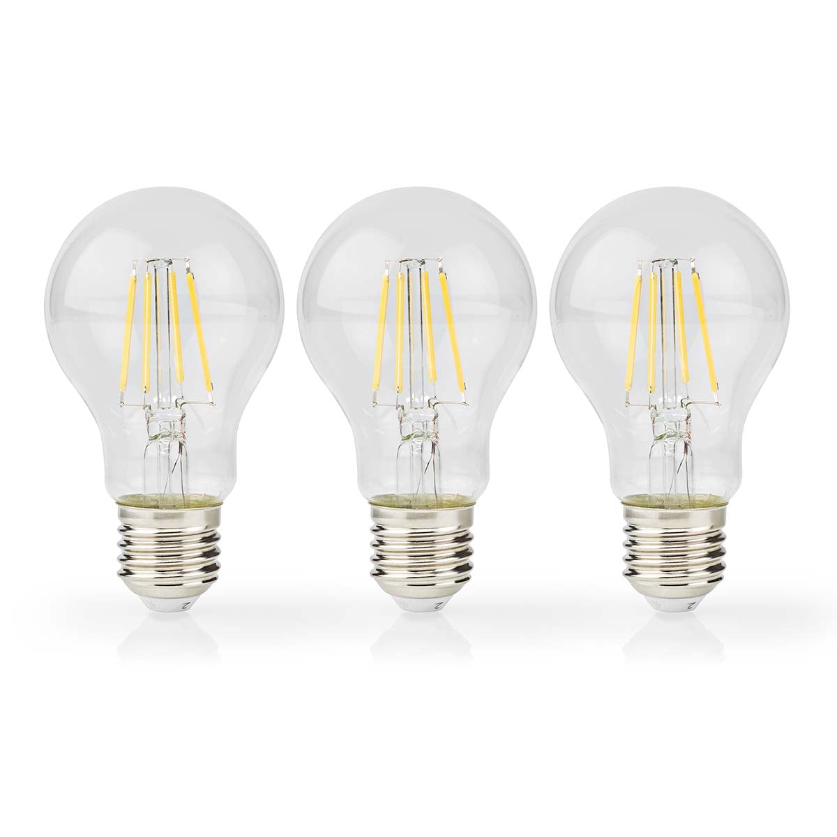 LED Bulb E27 | A60 | 7 W| 806 lm | 2700 K| Dimmable | Warm White | Retro Style | 3 pcs.