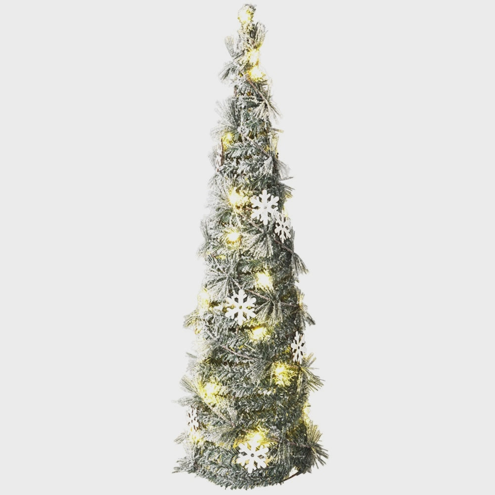 LED Christmas Cone Tree, Green, 60 cm, Timer Function