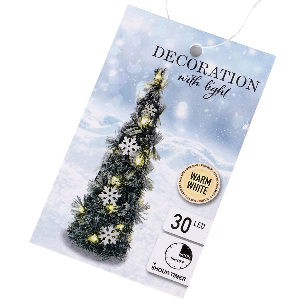 LED Christmas Cone Tree, Green, 60 cm, Timer Function