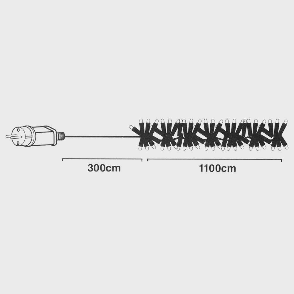 LED Christmas Lights, 1512 Warm White, 11m, 8 Modes