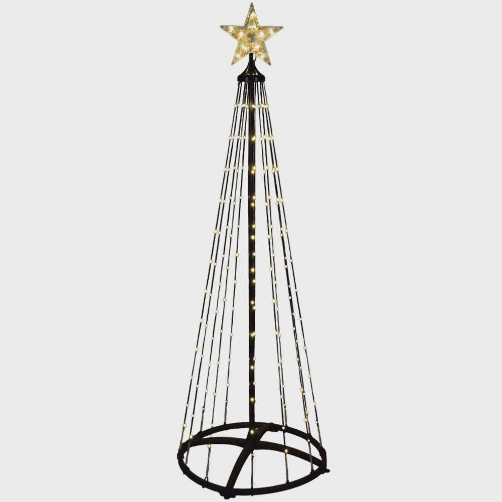 LED Cone Christmas Tree, Outdoor, 370 Lights, 210 cm