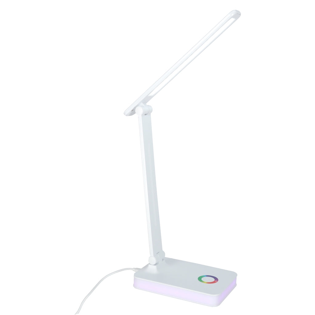 LED Desk Lamp, USB Powered, Touch Control, RGB Base