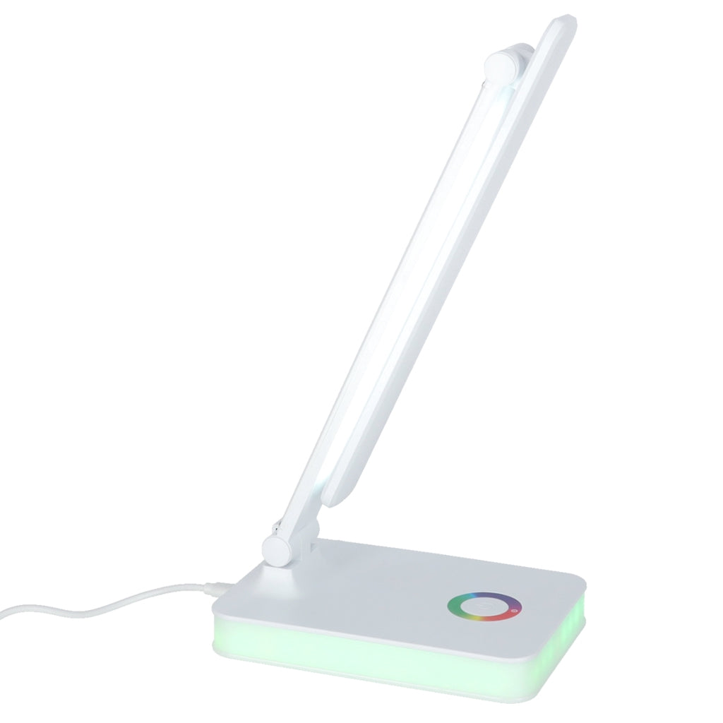 LED Desk Lamp, USB Powered, Touch Control, RGB Base