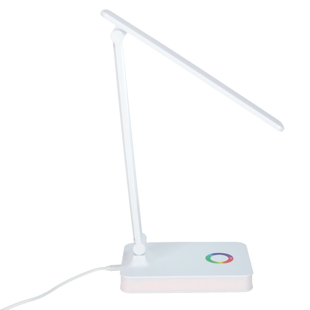 LED Desk Lamp, USB Powered, Touch Control, RGB Base