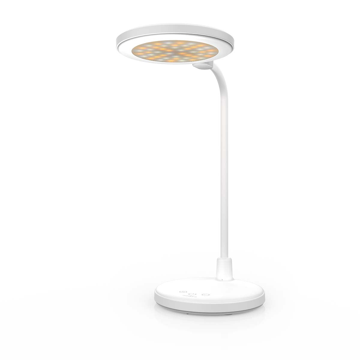 LED Desk Lamp with Mirror, Dimmable, 3 Modes, Rechargeable