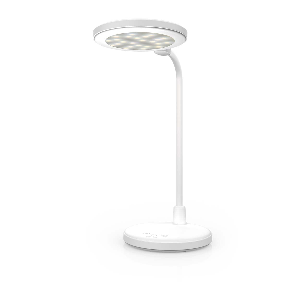 LED Desk Lamp with Mirror, Dimmable, 3 Modes, Rechargeable