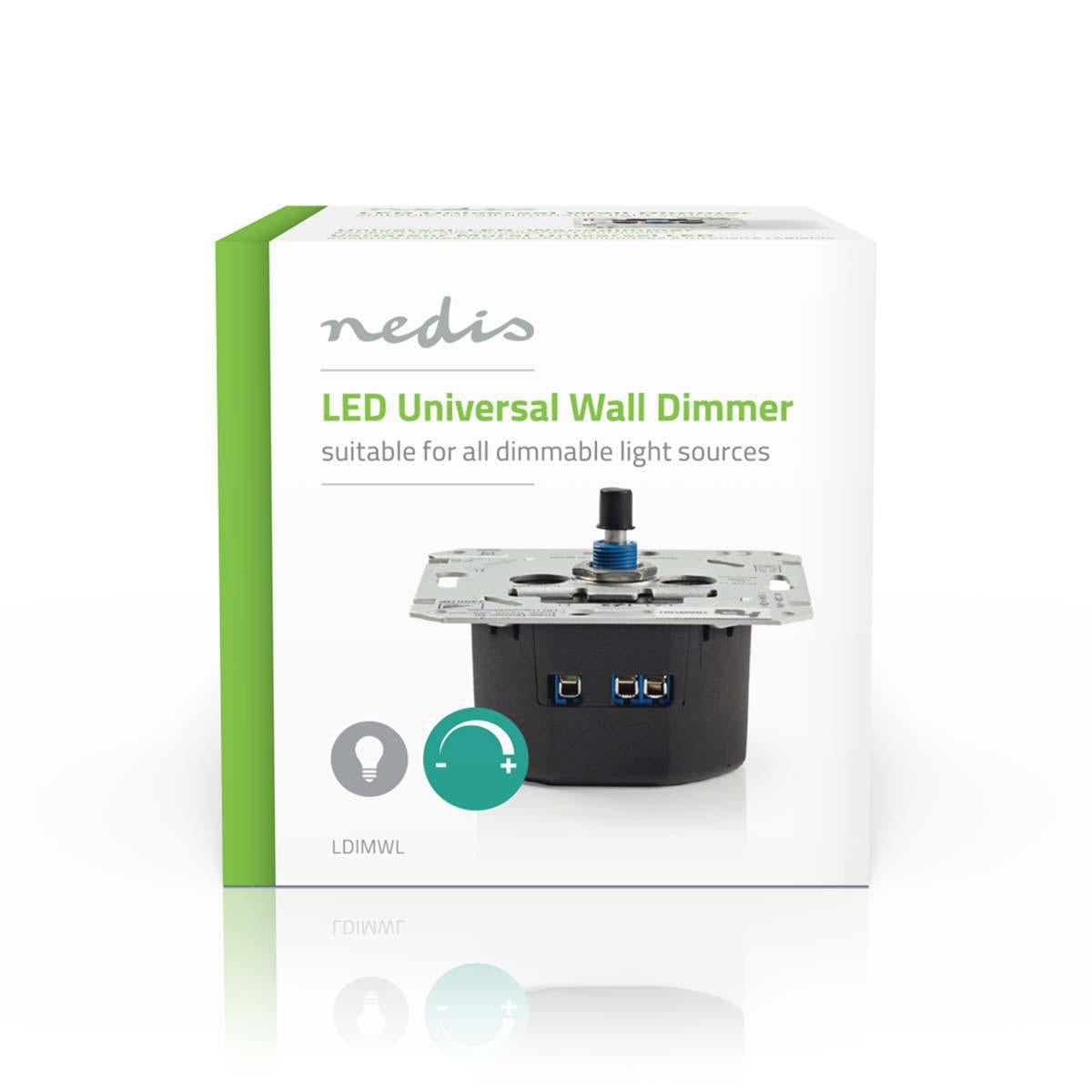 LED Dimmer | 150 W | 230 V AC 50 Hz | Black / Silver