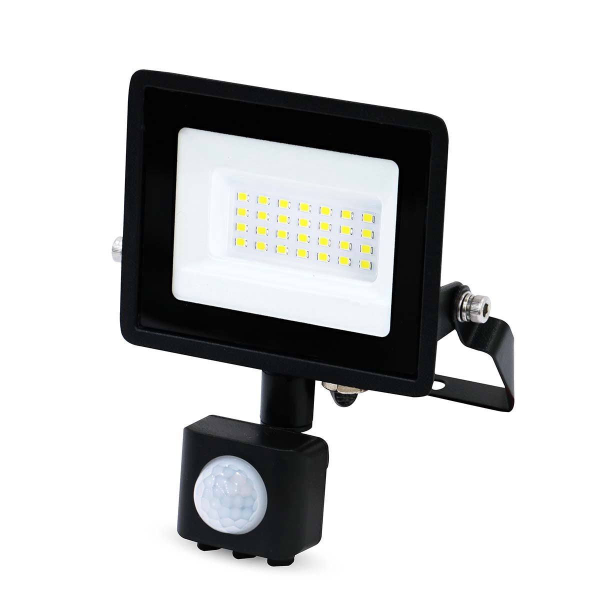 LED Floodlight with Motion Sensor, 20W, 1620 lm, 4000K