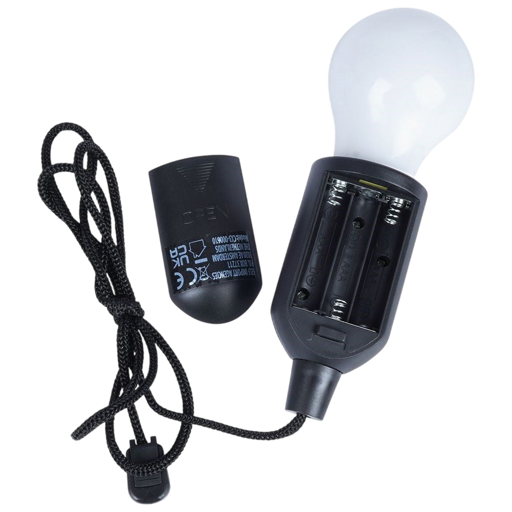 LED Lamp in Light Bulb Shape with 90cm Cord for Camping