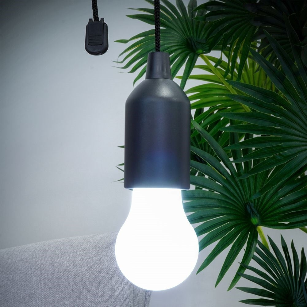 LED Lamp in Light Bulb Shape with 90cm Cord for Camping