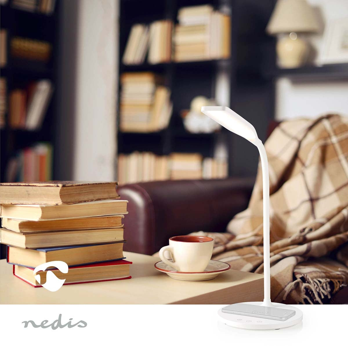 LED Lamp with Wireless Charger | Dimmer - On Product | LED | 15 W | With dimming | Cool White / Natural White / Warm White | 2700 - 6500 K