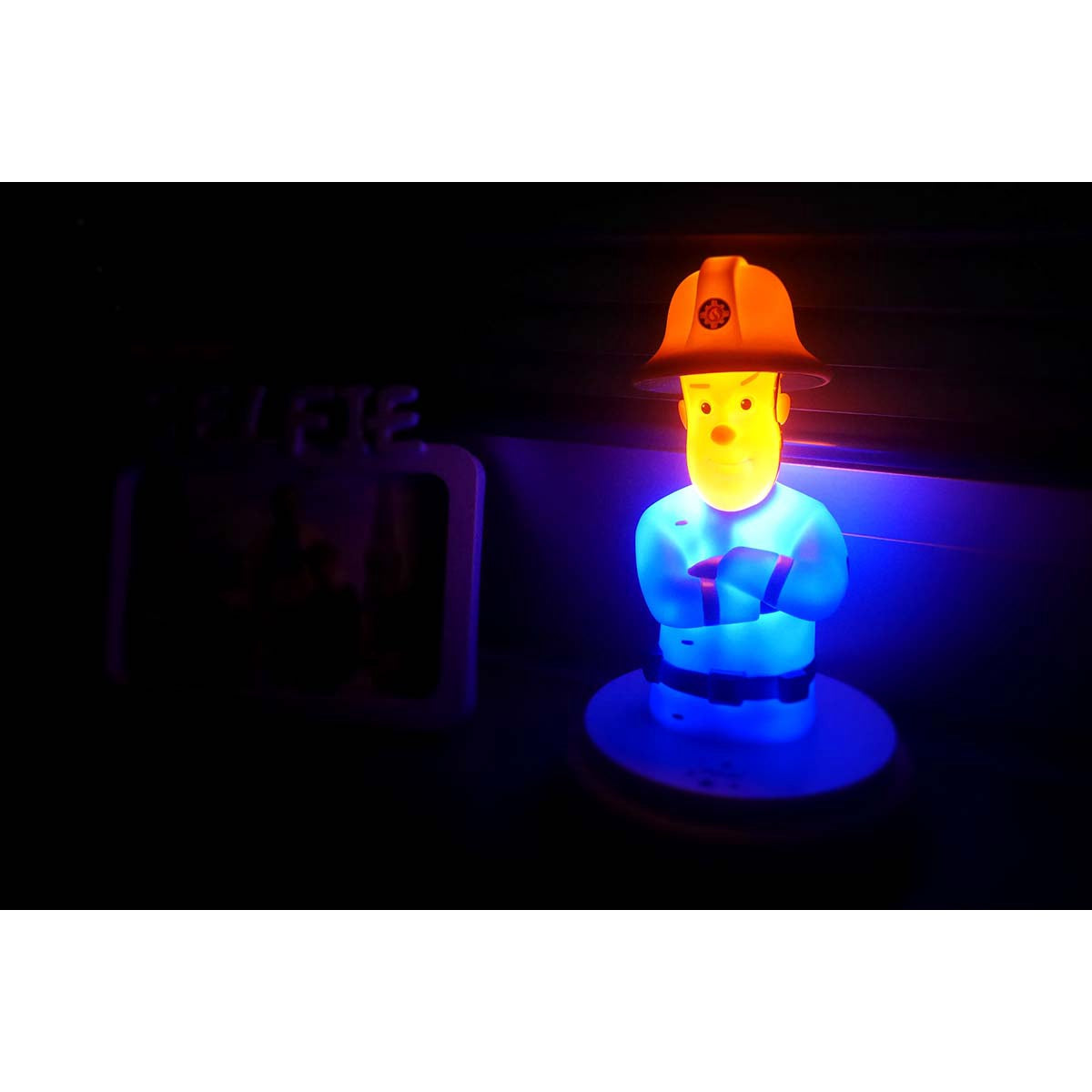 LED Night Light for Kids, Fireman Sam Design, Auto-Off