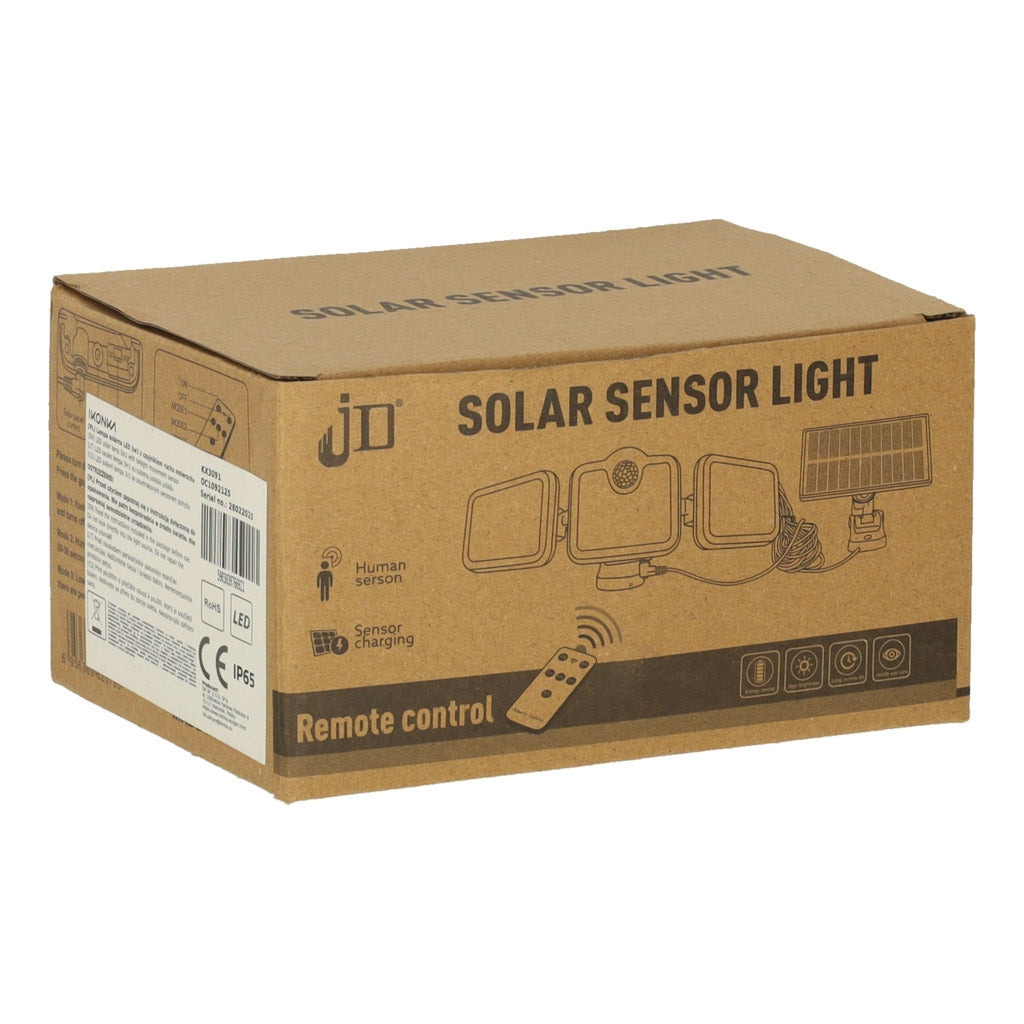 LED Solar Lamp with Dusk-to-Dawn Motion Sensor