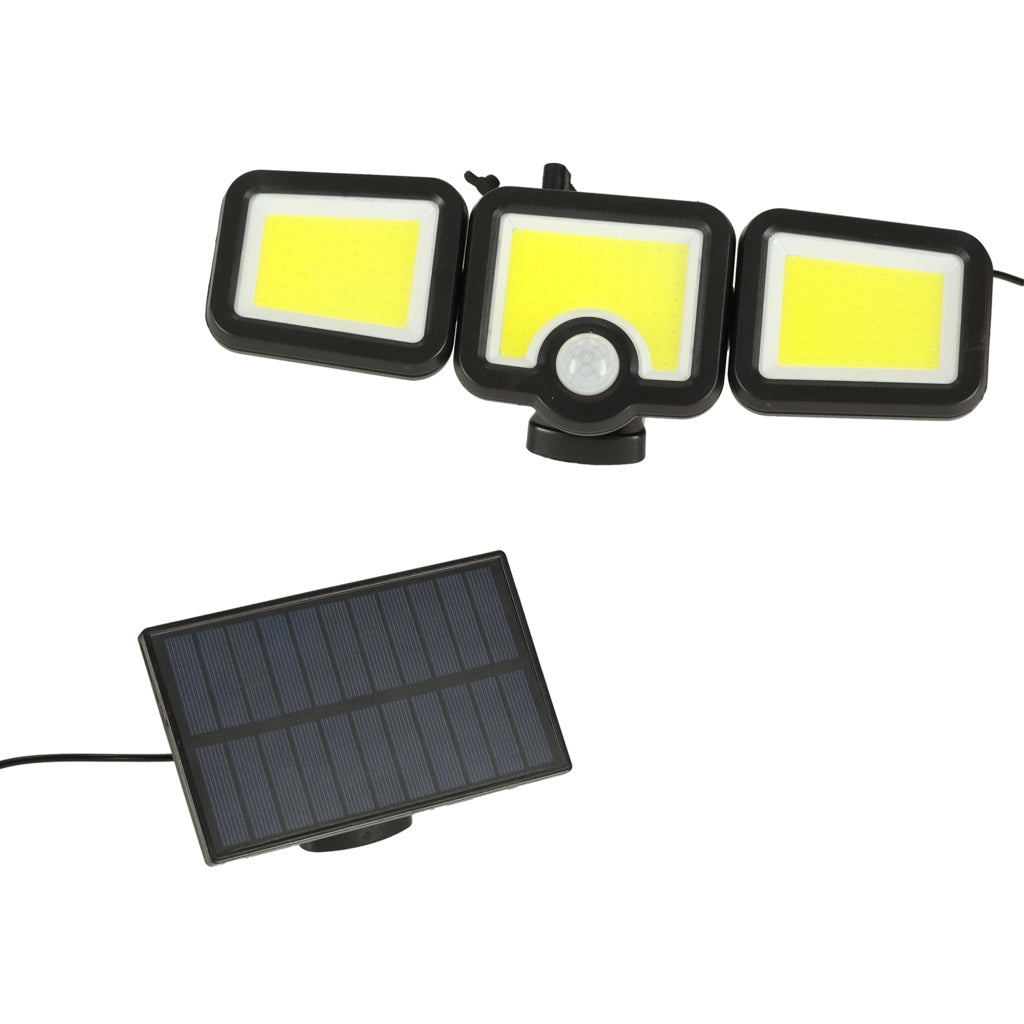 LED Solar Lamp with Dusk-to-Dawn Motion Sensor