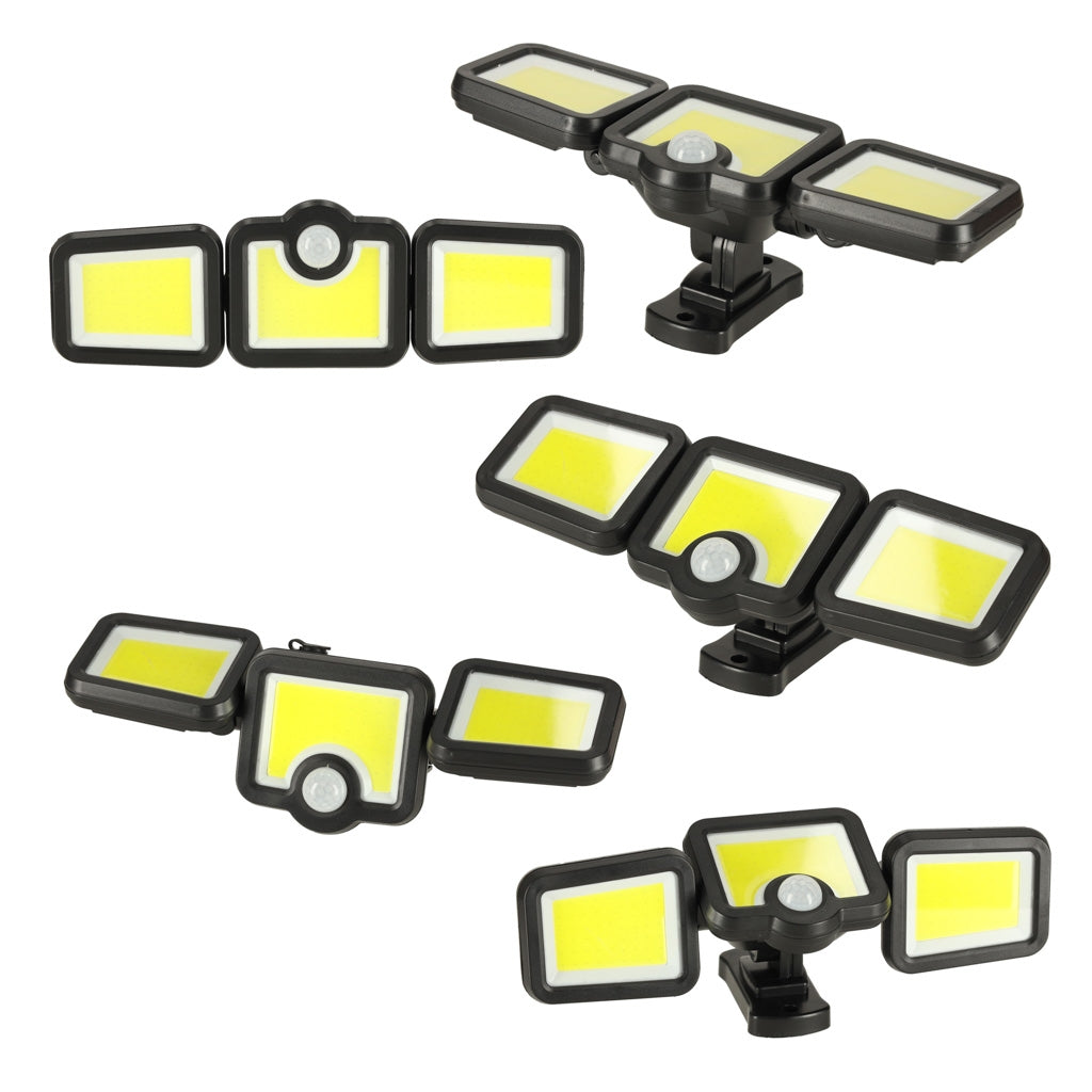 LED Solar Lamp with Dusk-to-Dawn Motion Sensor