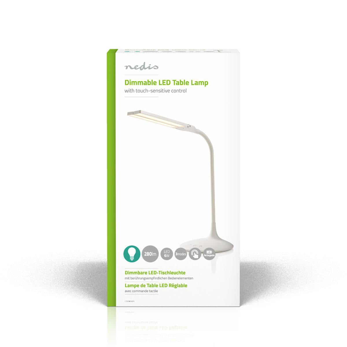 LED Table Lamp | Dimmable | 280 lm | Rechargeable | Point to function | White