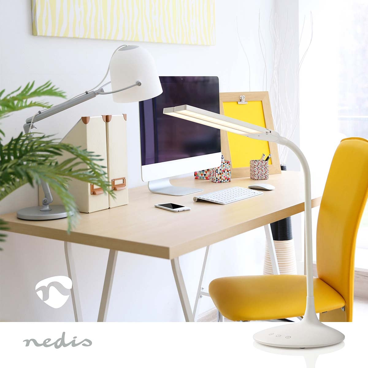 LED Table Lamp | Dimmable | 280 lm | Rechargeable | Point to function | White