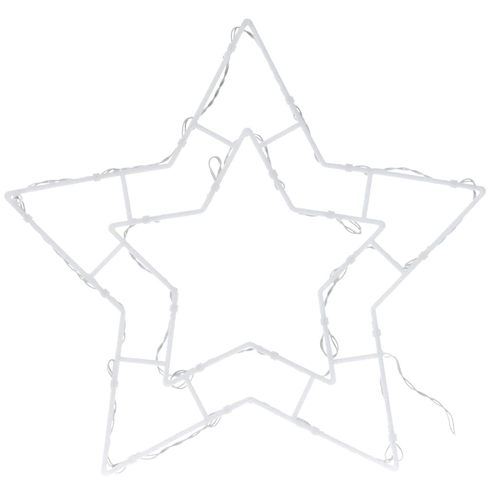 LED Window Star Light, 24 Warm White LEDs, 41x39 cm