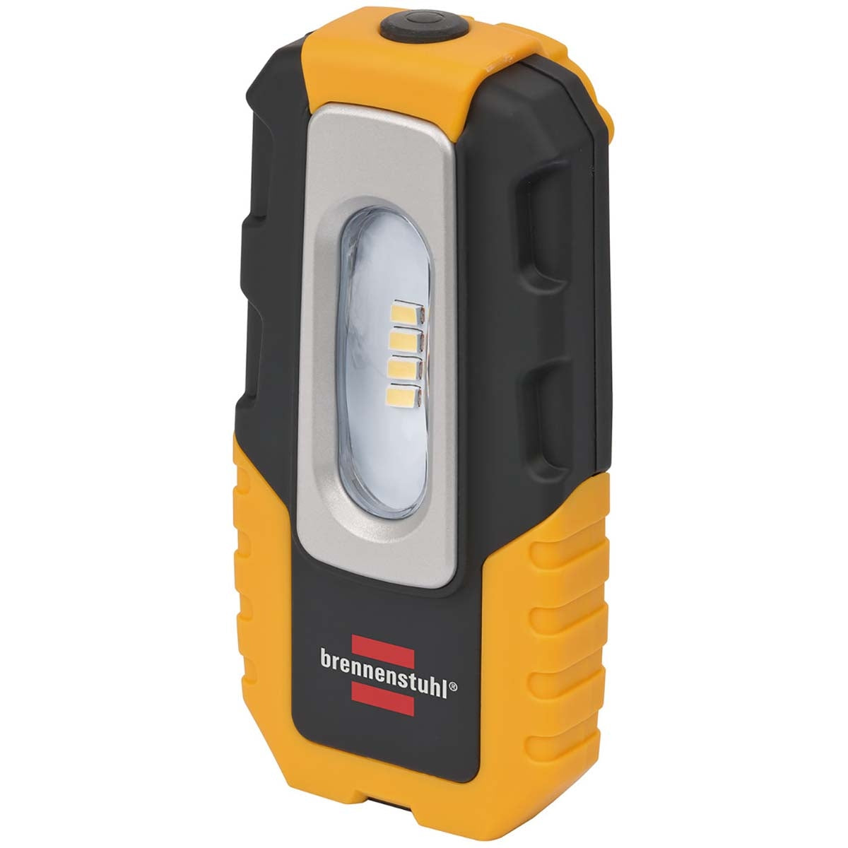 LED battery hand lamp HL DA 40 MH / robust battery work lamp with switch and integrated magnet 100 lm black