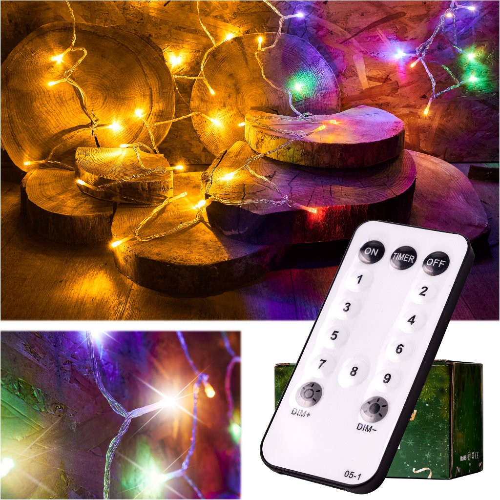 LED chain lights 10m 100LED with remote control