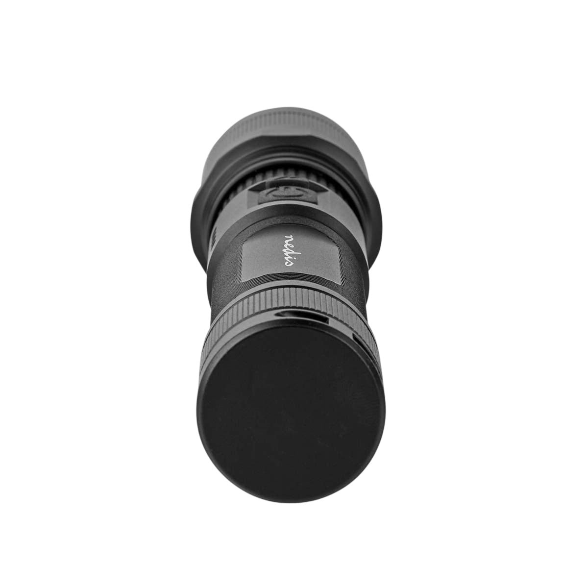 LED flashlight | Battery powered | 3.7 V DC | 10 W| Built-in lithium ion | batteries included | Rechargeable | Indicated luminous flux: 1000 lm | Lighting range: 110 m | Beam angle: 9.5 °