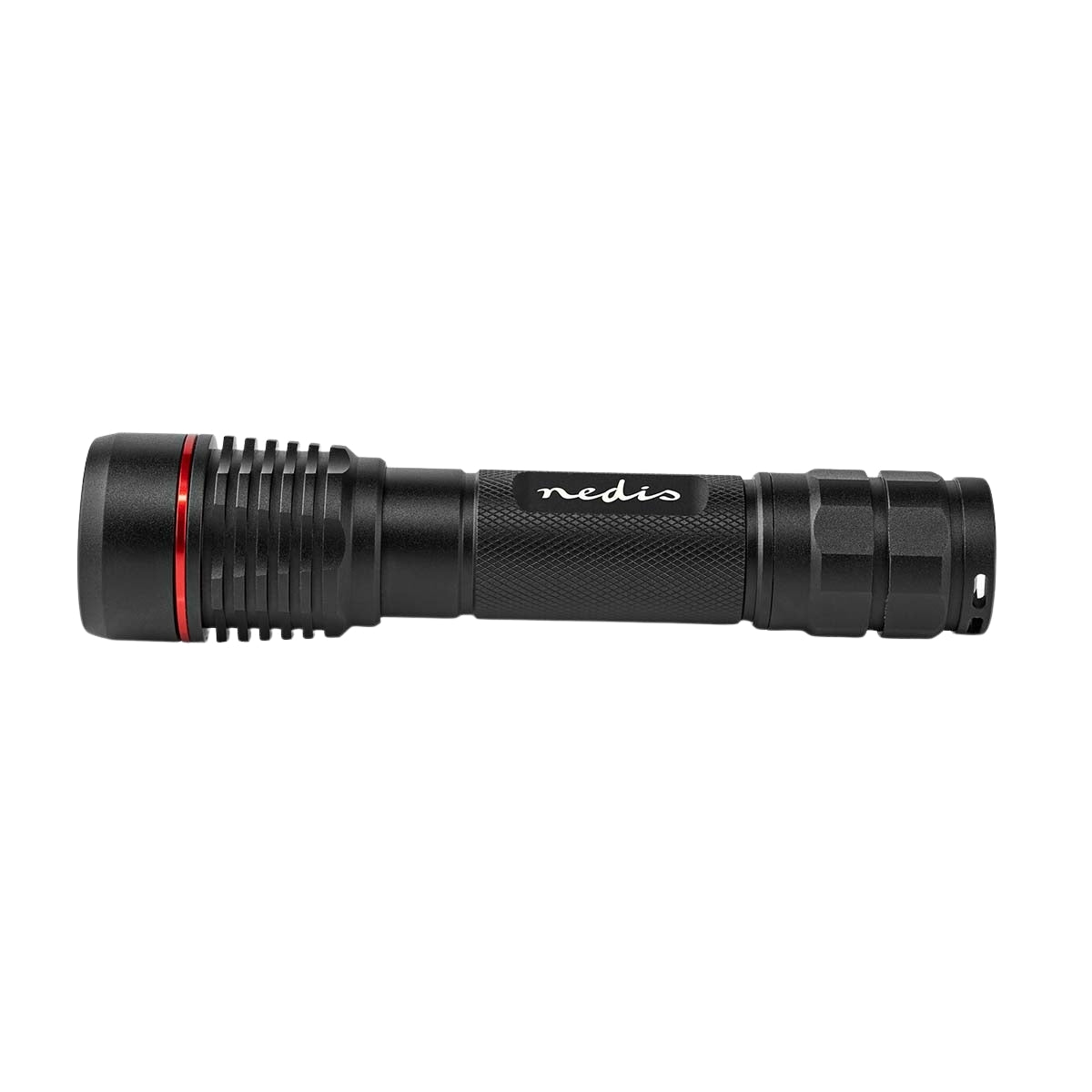 LED flashlight | Battery powered | 3.7 V DC | 10 W| Built-in lithium ion | batteries included | Rechargeable | Indicated luminous flux: 1000 lm | Lighting range: 200 m | Beam angle: 10 °