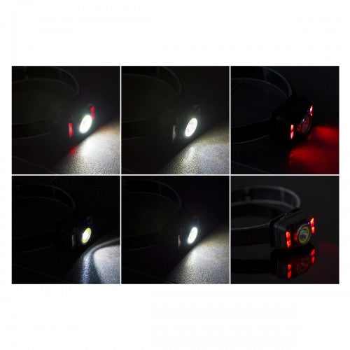 LED headlamp rechargeable headlamp with motion sensor for head XTE 5W+COB 10W VA0025 VAYOX