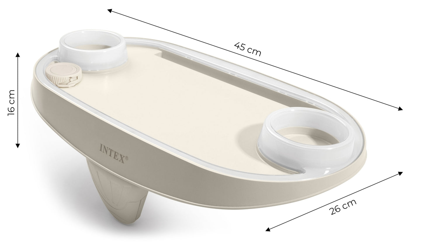 LED-illuminated drink holder with space for a tablet, phone SPA INTEX 28520