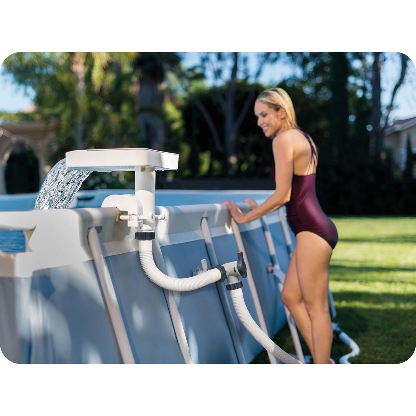 LED illuminated swimming pool cascade INTEX 28090
