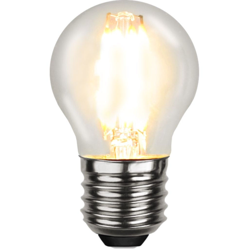 LED lamp E27 G45 clear 4W 2700K 470 lumens
