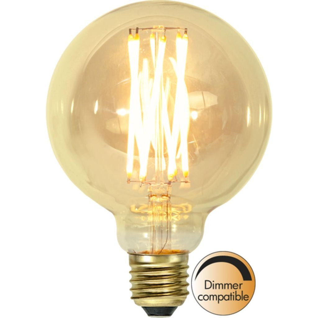 LED lamp E27 G95 Vintage Gold dimmable 3.7W 1800K 240 lumens