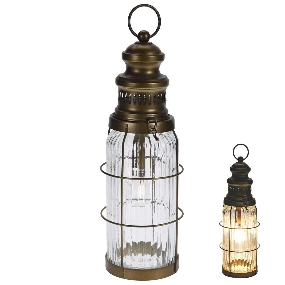 LED lamp in lantern form for a cozy atmosphere