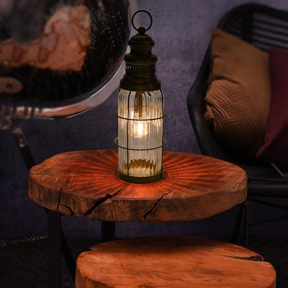 LED lamp in lantern form for a cozy atmosphere