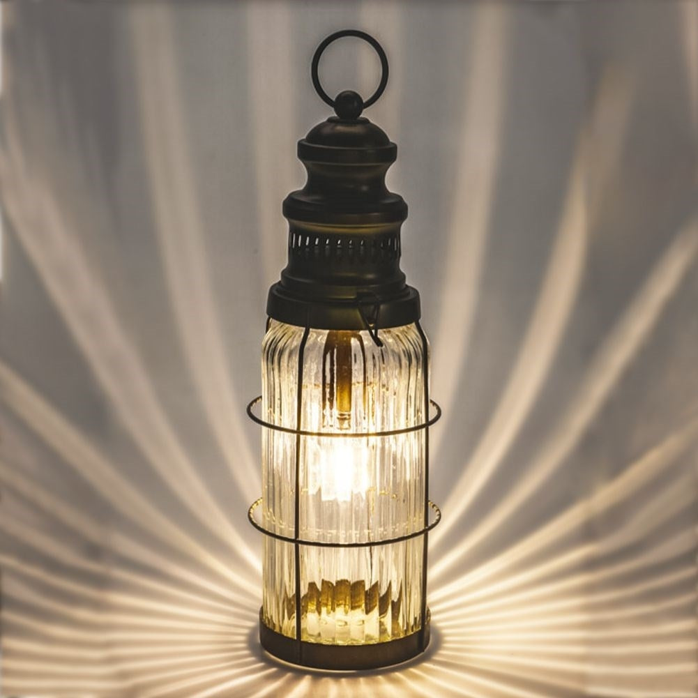 LED lamp in lantern form for a cozy atmosphere
