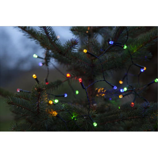 LED light string with 80 LEDs, Multicolor indoor/outdoor use, IP44 / 6.0m