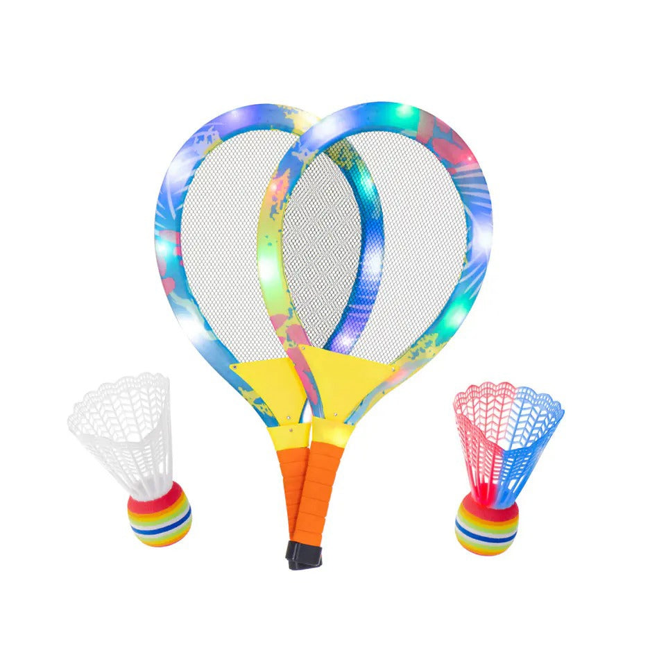 LED light-up tennis rackets + darts