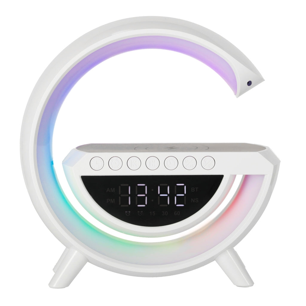 LED light with induction charger with radio