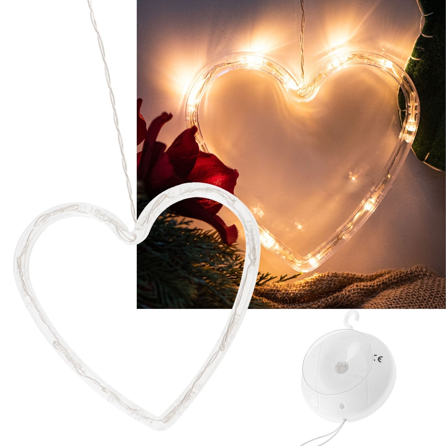 LED pendant lights Christmas decoration heart