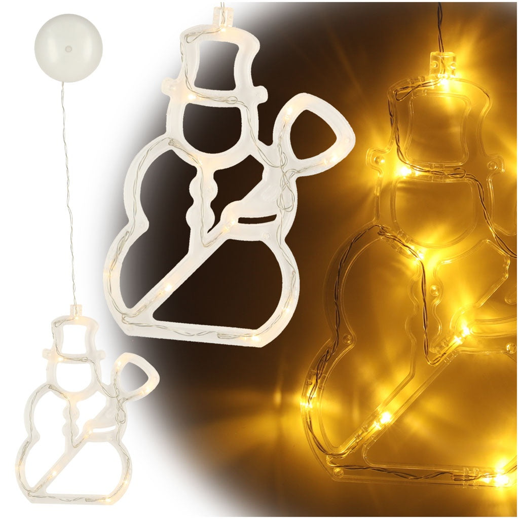 LED pendant lights Christmas decoration snowman 49cm 10 LEDs