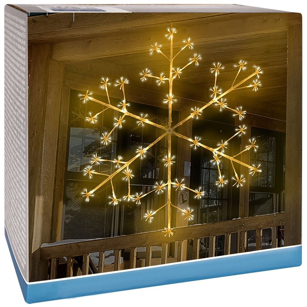 LED snowflake: Magical Christmas decoration for facades.