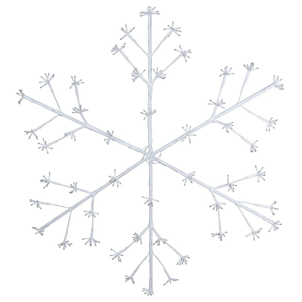 LED snowflake: Magical Christmas decoration for facades.