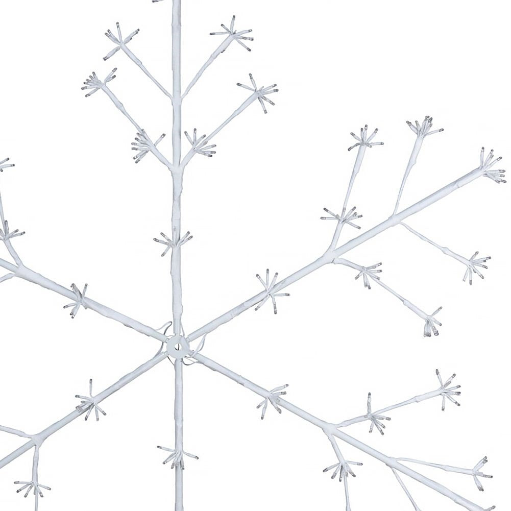 LED snowflake: Magical Christmas decoration for facades.